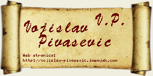 Vojislav Pivašević vizit kartica